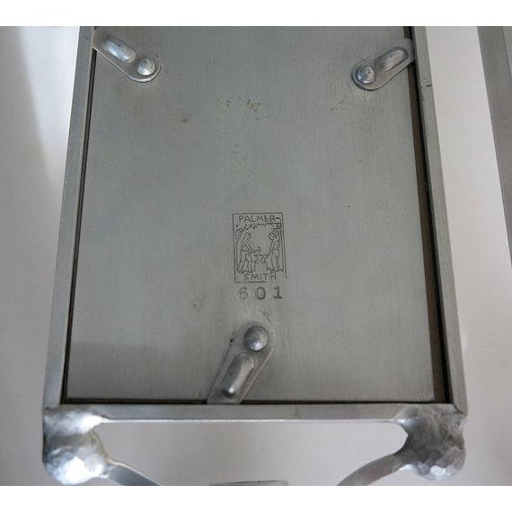 1930s Mirrored Art Deco Aluminum Wall Sconces by Palmer Smith - a Pair For Sale In New York - Image 6 of 6