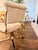 Vintage Cal-Style Brass & Glass 4-Piece Dining Set For Sale - Image 6 of 13