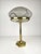 Gold Large Postmodern Brass and Marbled Glass Table Lamp, 1960s For Sale - Image 8 of 18