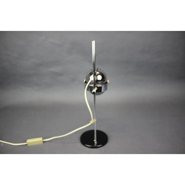 Gold Mid-Century Adjustable Table Lamp attributed to Stanislav Indra, Czechoslovakia, 1960s For Sale - Image 8 of 12