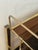 Vintage Gold-Tone Metal and Plastic Three-Tier Bar Cart For Sale - Image 11 of 12