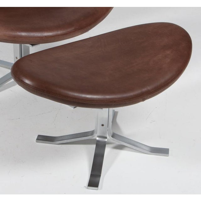 Set of Lounge Chair and Ottoman by Poul M. Volther For Sale - Image 6 of 13