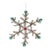 Kenneth Ludwig Chicago Jeweled Tinsel Snowflake Ornament (Set of 12) For Sale - Image 4 of 5