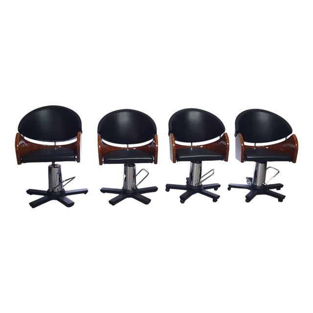 Italian Postmodern Chairs, 1980s, Set of 4 For Sale