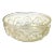 Vintage Murano Seguso Vetri d'Arte Flavio Poli Gold Flecks Iridescent Italian Art Glass Wave Design Bowl For Sale