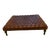 Leather Brown Ottoman Coffee Table For Sale