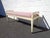 French Provincial Mid 20th Century Vintage Pink Upholstered Bench, Hollywood Glam Regency Style For Sale - Image 3 of 10
