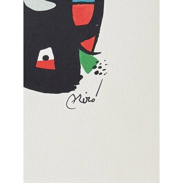 Joan Miró, La Mélodie Acide, Planche XII, 1980, Lithograph, in Flawless conditions. Designed 1980 to 1989