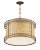 Transitional Tailor Single-Light Cane and Brass Drum Pendant Chandelier For Sale - Image 3 of 8