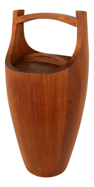 Monumental Dansk Staved Teak Bucket Style Ice Bucket by Jens Quistgaard
