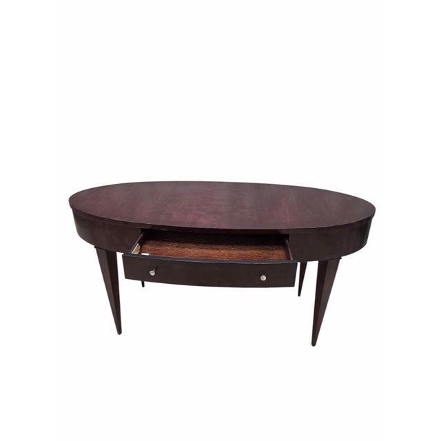 Walter E. Smithe Gramercy Oval Executive Writing Desk For Sale - Image 9 of 10