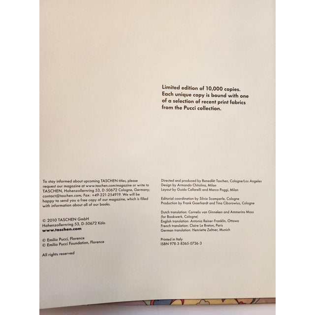 Baroque Emilio Pucci Fashion Story Oversized Book by Vanessa Friedman Taschen 2010 For Sale - Image 3 of 12