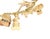 Gold Vintage 18k & 14k Yellow Gold 12 Travel Theme Charms Chain Bracelet For Sale - Image 8 of 10