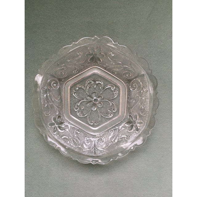 Indiana Tiara Sandwich Glass Trinket Dish Chairish