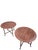 Mid-Century Modern Widdicomb Round Walnut Occasional Tables by T.H. Robsjohn-Gibbings – Pair A sophisticated pair of Mid-...