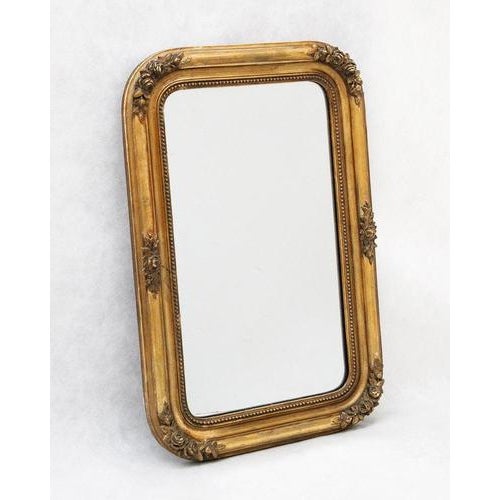 Small 19th Century French Rose Gilt Mirror For Sale - Image 3 of 8