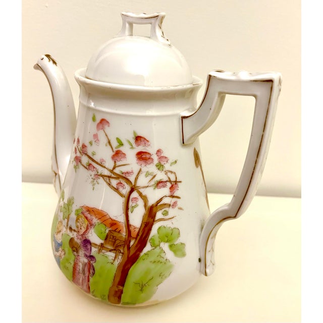 Limoges, France Early 20th Century Limoges Tea Pot by Oscar Gutherz For Sale - Image 4 of 12