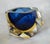 Alessandro Mandruzzato C.1970s Italian Alessandro Mandruzzato, Hand Blown Faceted Murano Cobalt, Amber & Clear For Sale - Image 4 of 18