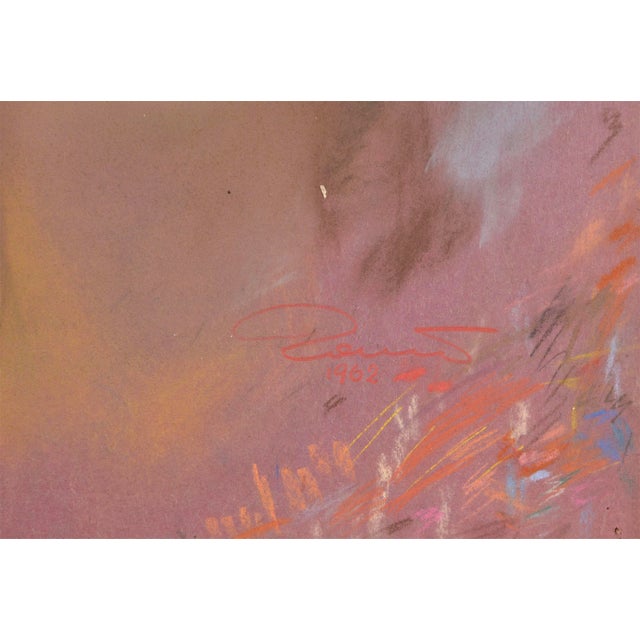 Albert Goltjakov, Portrait of a Woman, 1962, Pastel on Paper, in Good conditions. Designed 1960 to 1969 This piece has an...