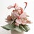Vintage Handmade Fabric Flower Bouquet Arrangement For Sale - Image 4 of 13