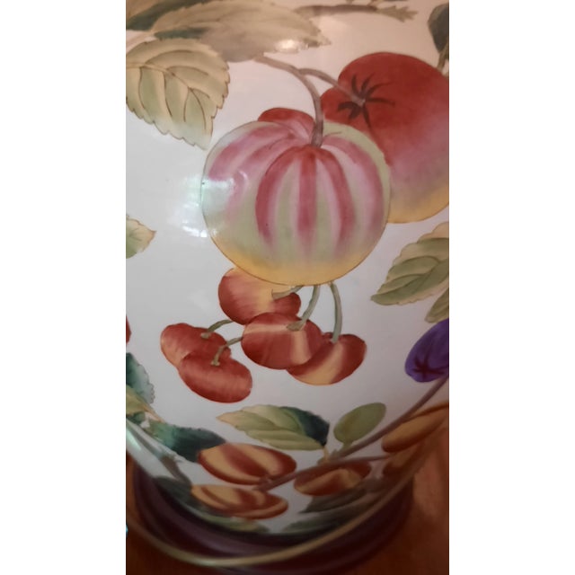 Italian Ceramic Painted Table Lamp, 1990s For Sale - Image 6 of 7