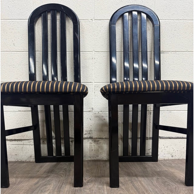 Vintage Italian Id Export SRL Postmodern Dining Side Chairs - Pair For Sale In Kansas City - Image 6 of 14