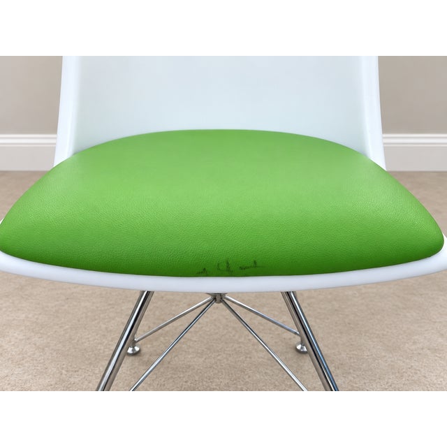 Set of 6 Matching Source International Artifakt Chairs - MCM Design, New Vinyl For Sale - Image 9 of 12