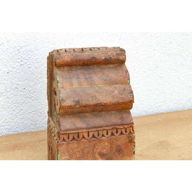 19th Century Authentic Northern India Teak Corbel For Sale - Image 5 of 7