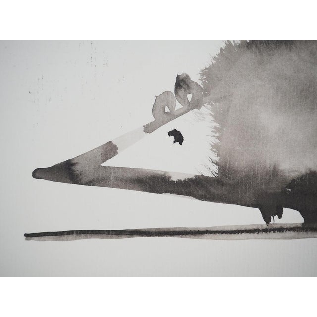 Contemporary Laszlo Tibay, L'hérisson, Ink & Wash Drawing For Sale - Image 3 of 6