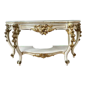 19th Century French Painted and Gilt Console Table