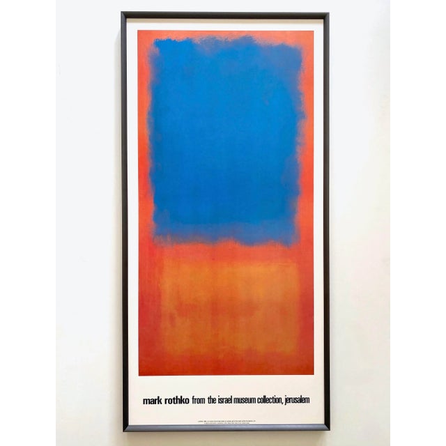 Mark Rothko Vintage 1986 Abstract Expressionist Lithograph Print Framed Extra Large Museum Poster " Untitled " 1955 For Sale - Image 13 of 13