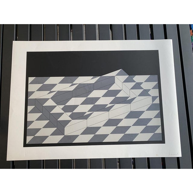 Erwin Heerich, Abstract Composition, 1973, Original Serigraph on White Cardboard For Sale - Image 12 of 15