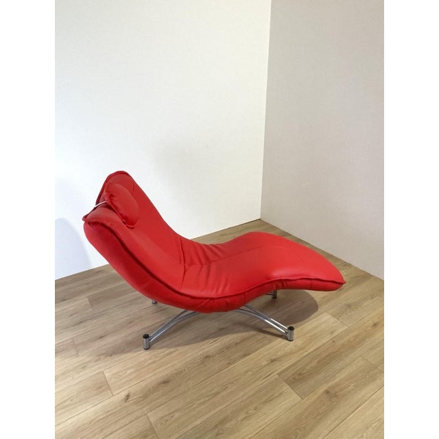 Postmodern Red Model DS151 Chaise Longue by Jane Worthington for de Sede, 1990s For Sale - Image 3 of 9