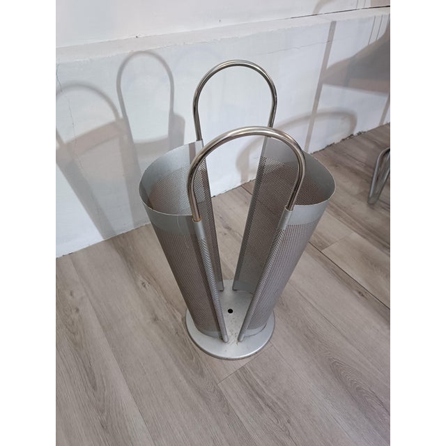 Magazine Rack and Umbrella Stand attributed to Marius Mascagni, 1970s, Set of 2 For Sale - Image 10 of 13