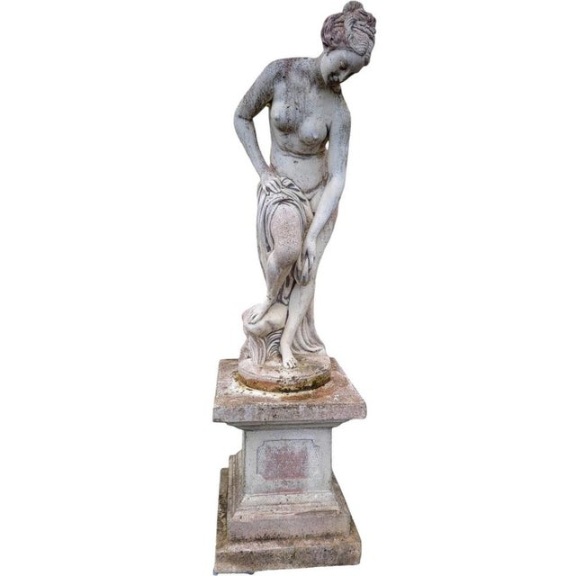 Sculpture of Venus Bathing, 1950, Stone For Sale - Image 12 of 13