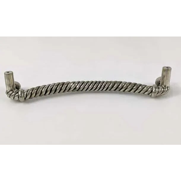 Silvered Pewter Equestrian Oversized Cabinet Pull, 13”, Vicenza, Usa For Sale - Image 4 of 5