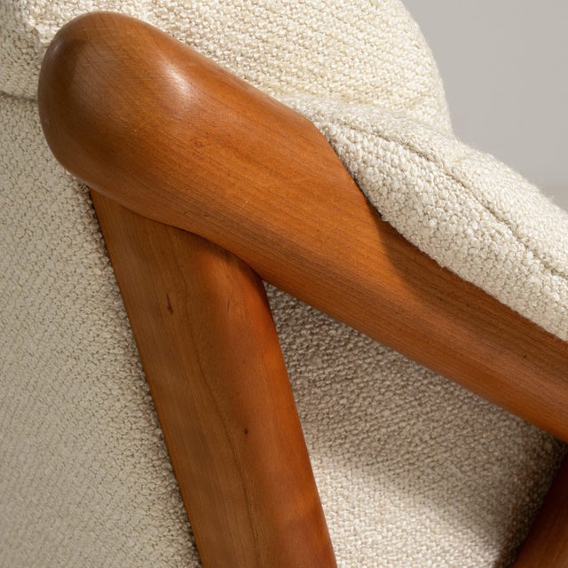 Mid-Century Modern Danish Modern Bouclé Upholstered Sofa, Antique, Denmark, Circa 1970 For Sale - Image 3 of 11