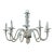 Myran Allan Luxury Lighting Modern Clear Glass Williamsburg Chandelier For Sale