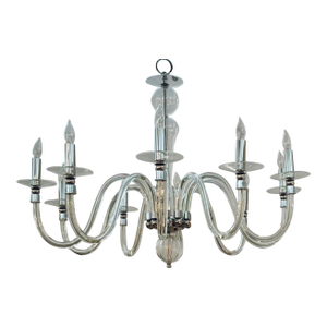 Myran Allan Luxury Lighting Modern Clear Glass Williamsburg Chandelier