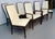 Elevate your dining space with these exceptional set of (8) Merton Gershun for Dillingham “Esprit” Mid-Century Walnut...