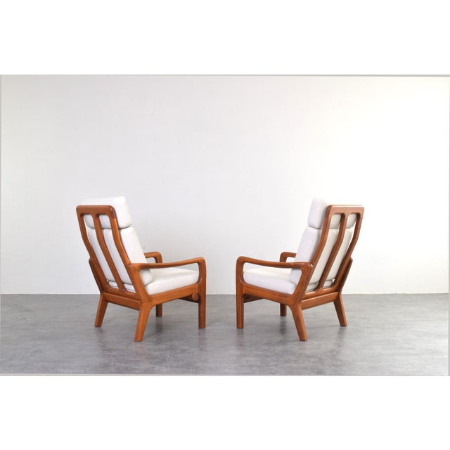 Mid-Century Modern Danish Teak Lounge Chairs by Juul Kristensen, 1960s, Set of 2 For Sale - Image 4 of 18