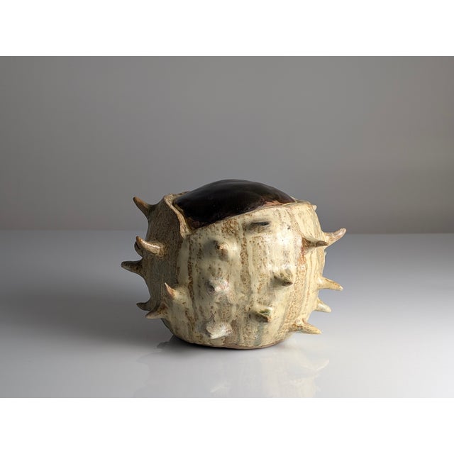 Large Organic Glazed Stoneware Chestnut, 20th Century For Sale - Image 9 of 9