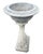 Vintage Neoclassical Cast Stone Fish Pedestal Fountain Planter For Sale In West Palm - Image 6 of 12