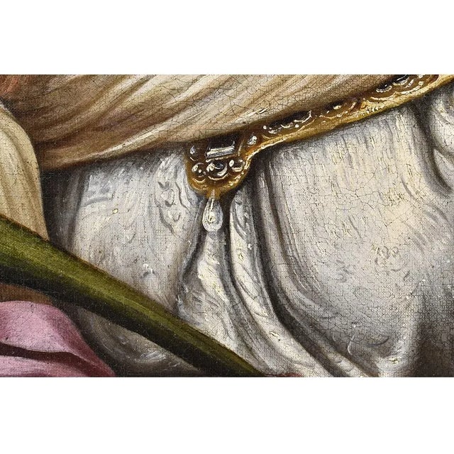 Religious Artist, Saint Catherine, 1600s, Oil on Canvas For Sale - Image 6 of 10