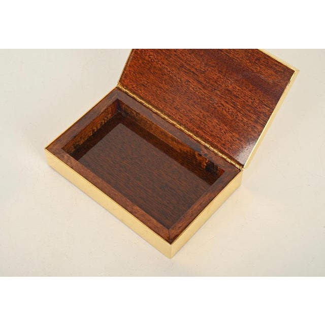 Mid-Century Gilt Brass and Chrome Decorative Jewelry Box from Dior, Italy, 1970s For Sale - Image 14 of 17