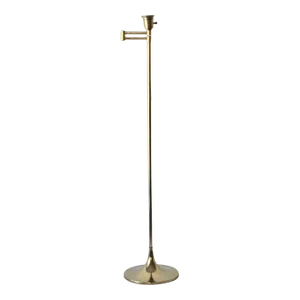 Laurel Lamp Co. Brass Tulip Floor Lamp Vintage Modern
