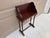 Wood Vintage Federal Mahogany Library Book Stand With Pull-Out Drink Trays For Sale - Image 7 of 15