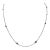 Designer Effy Sapphire Diamond Station Necklace 14kt White Gold NWT For Sale