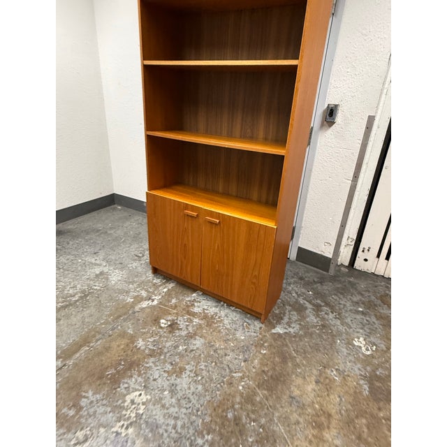 Scandinavian Designs Veneer Bookcase + Storage, Vintage For Sale In San Francisco - Image 6 of 12