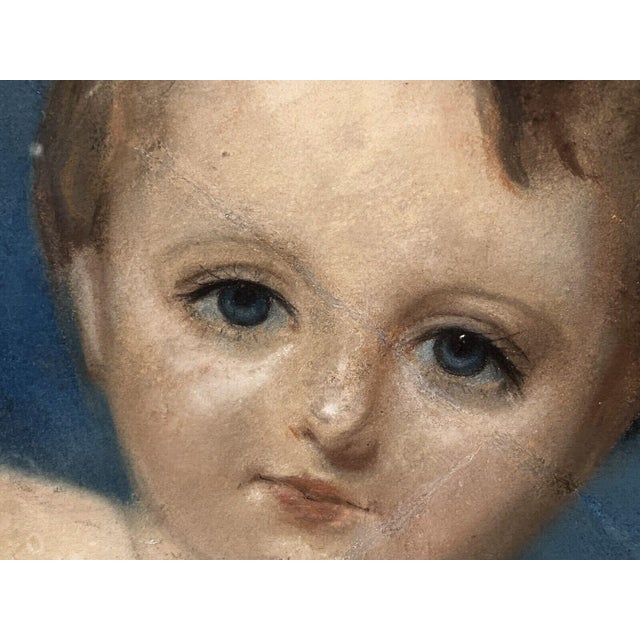 A Mother And Child, Chalk, Framed For Sale - Image 4 of 10